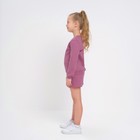 Костюм детский (свитшот, шорты) MINAKU, цвет малиновый, рост 104 см - Фото 2