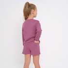 Костюм детский (свитшот, шорты) MINAKU, цвет малиновый, рост 104 см - Фото 5