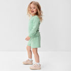 Костюм детский (свитшот, шорты) MINAKU, цвет зелёный, рост 80-86 см - Фото 4