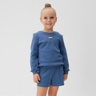 Костюм детский (свитшот, шорты) MINAKU, цвет синий, рост 104 см - Фото 14