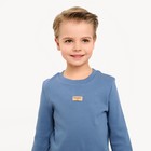 Костюм детский (свитшот, шорты) MINAKU, цвет синий, рост 104 см - Фото 5