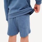 Костюм детский (свитшот, шорты) MINAKU, цвет синий, рост 104 см - Фото 7