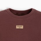 Костюм детский (свитшот, шорты) MINAKU, рост 92-98 см, коричневый - Фото 8