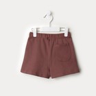 Костюм детский (свитшот, шорты) MINAKU, цвет коричневый, рост 104 см - Фото 12