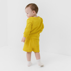 Костюм детский (свитшот, шорты) MINAKU, цвет жёлтый, рост 80-86 см - Фото 7