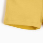 Костюм детский (свитшот, шорты) MINAKU, цвет жёлтый, рост 80-86 см - Фото 3