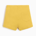Костюм детский (свитшот, шорты) MINAKU, цвет жёлтый, рост 80-86 см - Фото 4