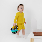 Костюм детский (свитшот, шорты) MINAKU, рост 86-92 см, жёлтый - Фото 2