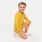 Костюм детский (свитшот, шорты) MINAKU, цвет жёлтый, рост 104 см - Фото 5