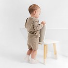 Костюм детский (свитшот, шорты) MINAKU, цвет серый, рост 80-86 см - Фото 11