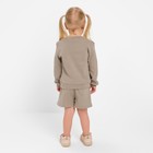 Костюм детский (свитшот, шорты) MINAKU, цвет серый, рост 104 см - Фото 3
