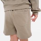 Костюм детский (свитшот, шорты) MINAKU, цвет серый, рост 104 см - Фото 6