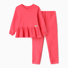Костюм детский (джемпер, брюки) MINAKU, цвет коралловый, рост 74-80 см - Фото 6