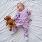 Костюм детский (джемпер, брюки) MINAKU, цвет сиреневый, рост 74-80 см - Фото 3
