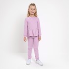 Костюм детский (джемпер, брюки) MINAKU, цвет сиреневый, рост 92-98 см - Фото 2