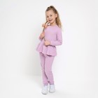 Костюм детский (джемпер, брюки) MINAKU, цвет сиреневый, рост 92-98 см - Фото 6