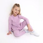 Костюм детский (джемпер, брюки) MINAKU, цвет сиреневый, рост 92-98 см - Фото 7