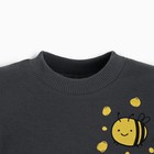 Костюм детский (свитшот, брюки) MINAKU, цвет графитовый/жёлтый, рост 62-68 см - Фото 5