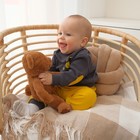 Костюм детский (свитшот, брюки) MINAKU, цвет графитовый/жёлтый, рост 62-68 см - Фото 2