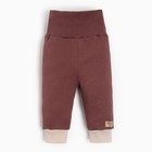 Костюм детский (свитшот, брюки) MINAKU, цвет бежевый/коричневый, рост 62-68 см - Фото 8