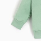 Костюм детский (свитшот, брюки) MINAKU, цвет зелёный/экрю, рост 62-68 см - Фото 6