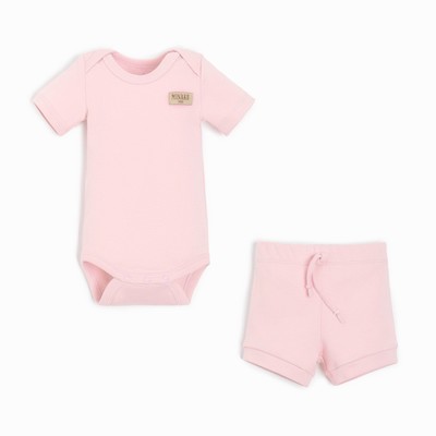 Комплект детский (боди, шорты) MINAKU, цвет розовый, рост 68-74 см