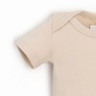 Костюм для девочки (боди, шорты) MINAKU, рост 62-68 см, бежевый - Фото 5