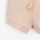 Костюм для девочки (боди, шорты) MINAKU, рост 62-68 см, бежевый - Фото 9