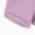 Костюм для девочки (боди, шорты) MINAKU, рост 62-68 см, сиреневый - Фото 7