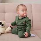Джемпер детский MINAKU, цвет хаки, рост 68-74 см - Фото 2