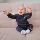 Джемпер детский MINAKU, цвет графитовый, рост 62-68 см - Фото 2