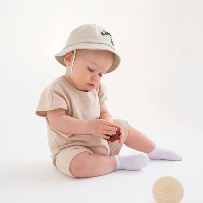 Песочник-футболка детский MINAKU, рост 62-68 см, бежевый