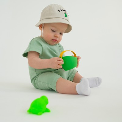 Песочник-футболка детский MINAKU, рост 62-68 см, зелёный