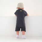 Песочник-футболка детский MINAKU, цвет графитовый, рост 62-68 см - Фото 4