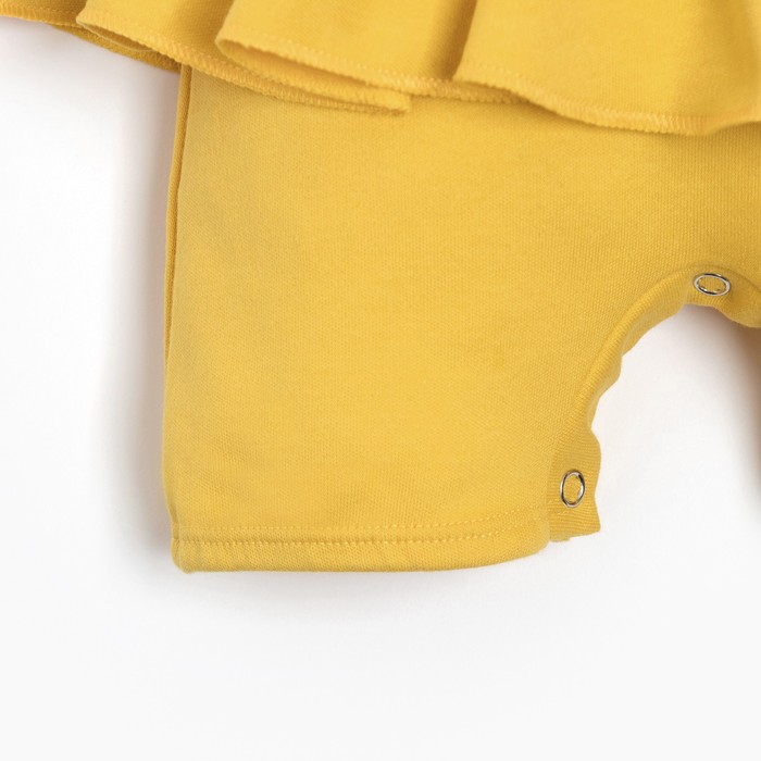 Боди-платье детское MINAKU, цвет жёлтый, рост 62-68 см - фото 1907609275