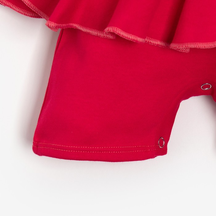 Боди-платье детское MINAKU, цвет фуксия, рост 62-68 см - фото 1926584401