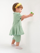 Боди-платье детское MINAKU, зелёное, рост 62-68 см - Фото 4