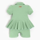 Боди-платье детское MINAKU, цвет зелёный, рост 68-74 см - Фото 8