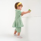Боди-платье детское MINAKU, цвет зелёный, рост 68-74 см - Фото 4