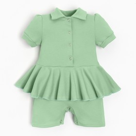 Боди-платье детское MINAKU, цвет зелёный, рост 86-92 см