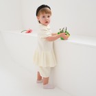 Боди-платье детское MINAKU, цвет экрю, рост 62-68 см - Фото 4