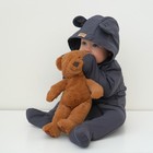 Комбинезон детский MINAKU, рост 74-80 см, графитовый - Фото 4