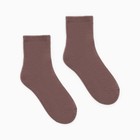 Носки женские с махровым следком MINAKU цвет коричневый, р-р 36-39 (23-25 см) - Фото 1