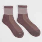 Носки женские с махровым следком MINAKU цвет коричневый, р-р 36-39 (23-25 см) - Фото 5
