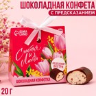 Шоколадная конфета «Счастья и любви» с предсказанием, 20 г. - фото 320901920