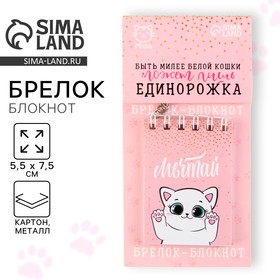 Брелок для ключей блокнот «Мечтай», 5,5 х 7,5 см