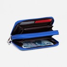 Кошелёк на молниях, цвет синий - фото 45573343