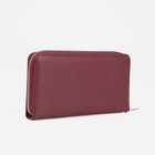 Кошелёк женский на молнии с ремешком, цвет бордовый 9447924