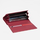 Кошелёк женский на магнитах, цвет бордовый - фото 21973206