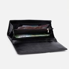 Кошелёк женский на магнитах, цвет чёрный - фото 21973240